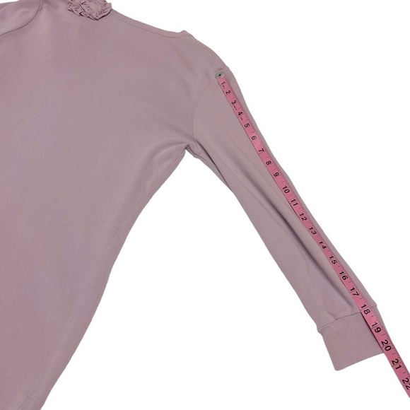 J Crew Lilac Flower Embellished Long Sleeve Button Front Cardigan Sz M - Picture 8 of 8